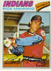 1977 Topps Baseball Cards      115     Rick Manning